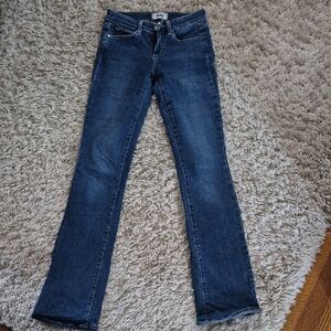 PAIGE Dark Blue Boot Cut Jeans